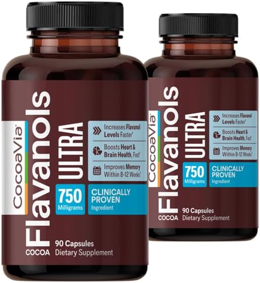 CocoaVia Flavanols Ultra Capsules (750 mg, 90 Capsules)