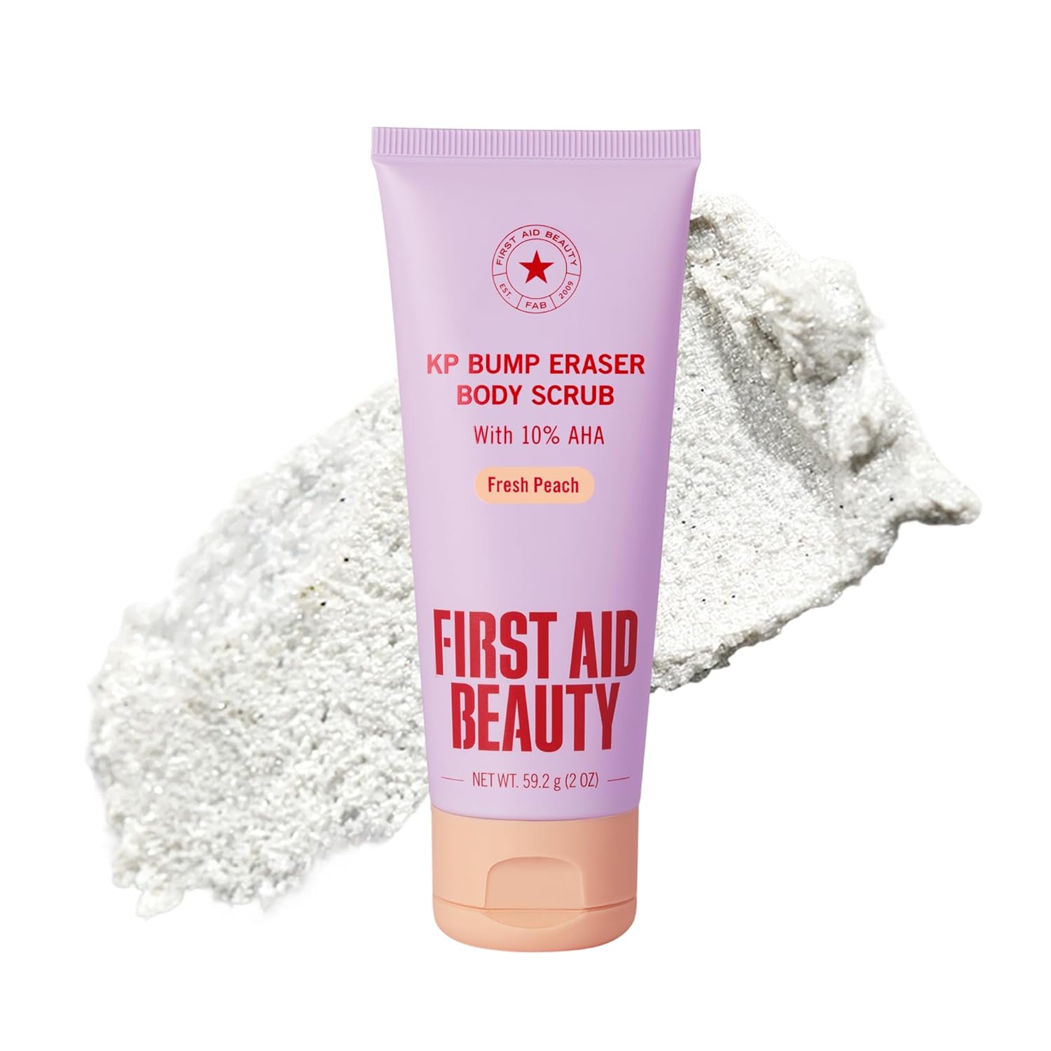 First Aid Beauty KP Bump Eraser Body Scrub, Peach (2 oz, Travel Size) — 30% Off for Prime Day