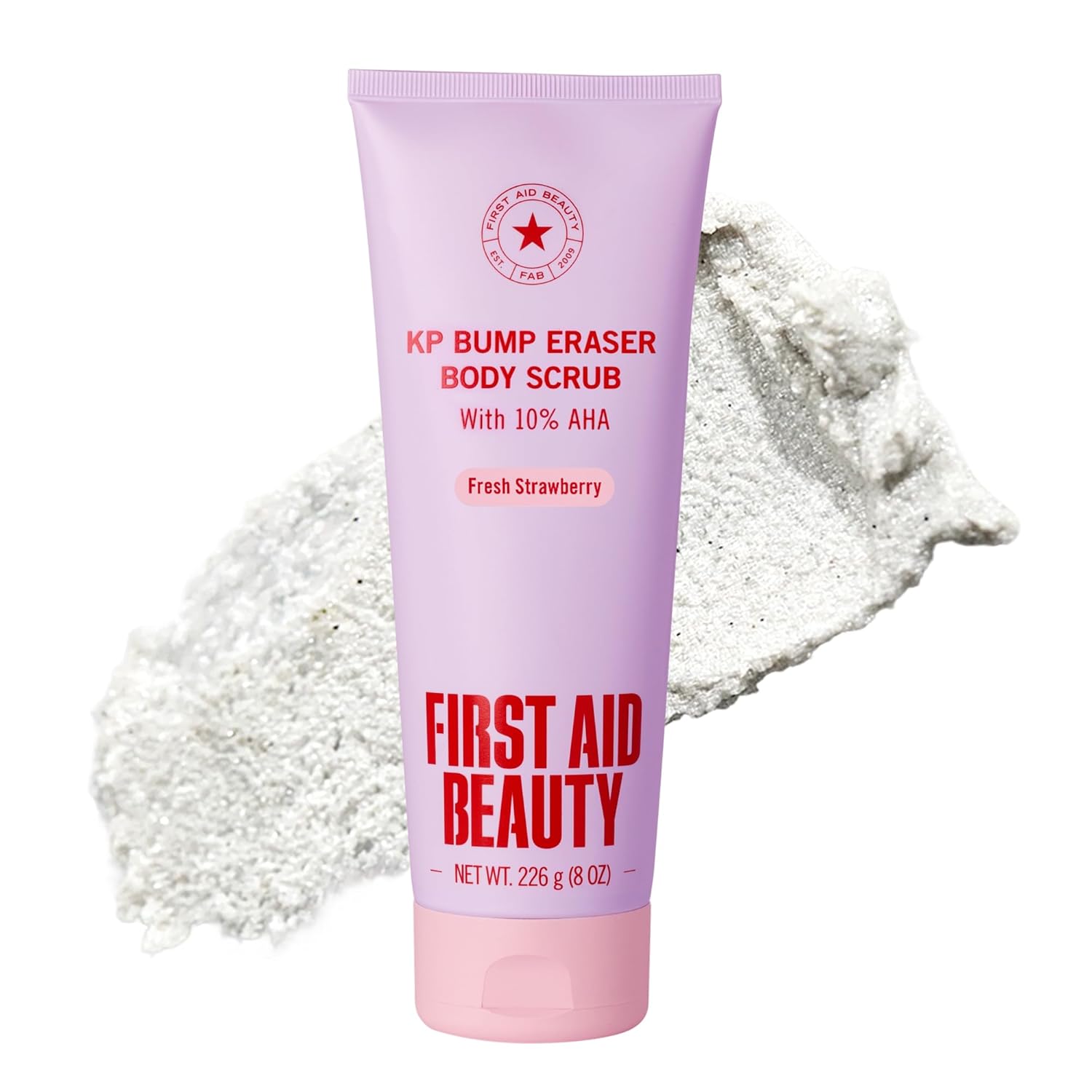 First Aid Beauty KP Bump Eraser Body Scrub, Strawberry (8 oz) — 30% Off for Prime Day