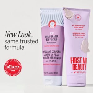 First Aid Beauty KP Bump Eraser Body Scrub: What to Know About the 10% AHA Exfoliator