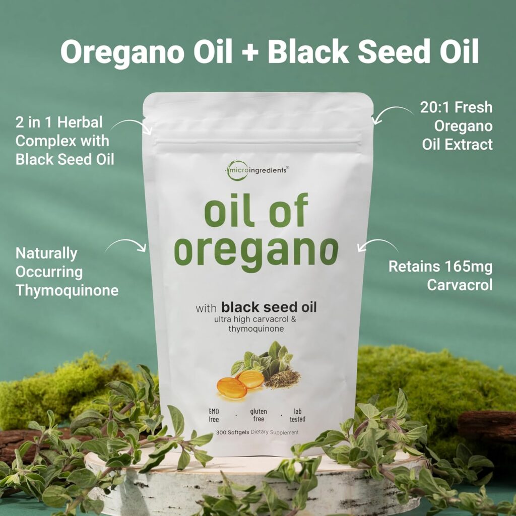 Micro Ingredients Oil of Oregano with Black Seed Oil: A Neutral Review of the Herbal Softgels