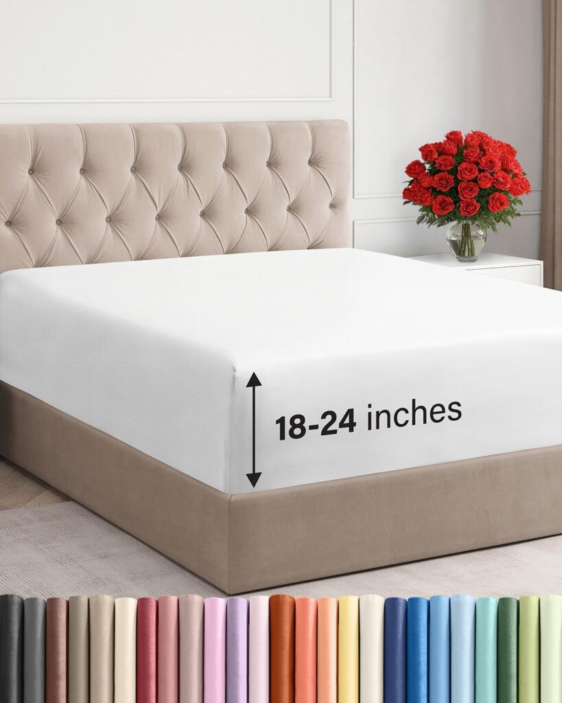 Prime Day Deal: The Extra-Deep Fitted Sheet That Fits Thick Mattresses Is 36% Off