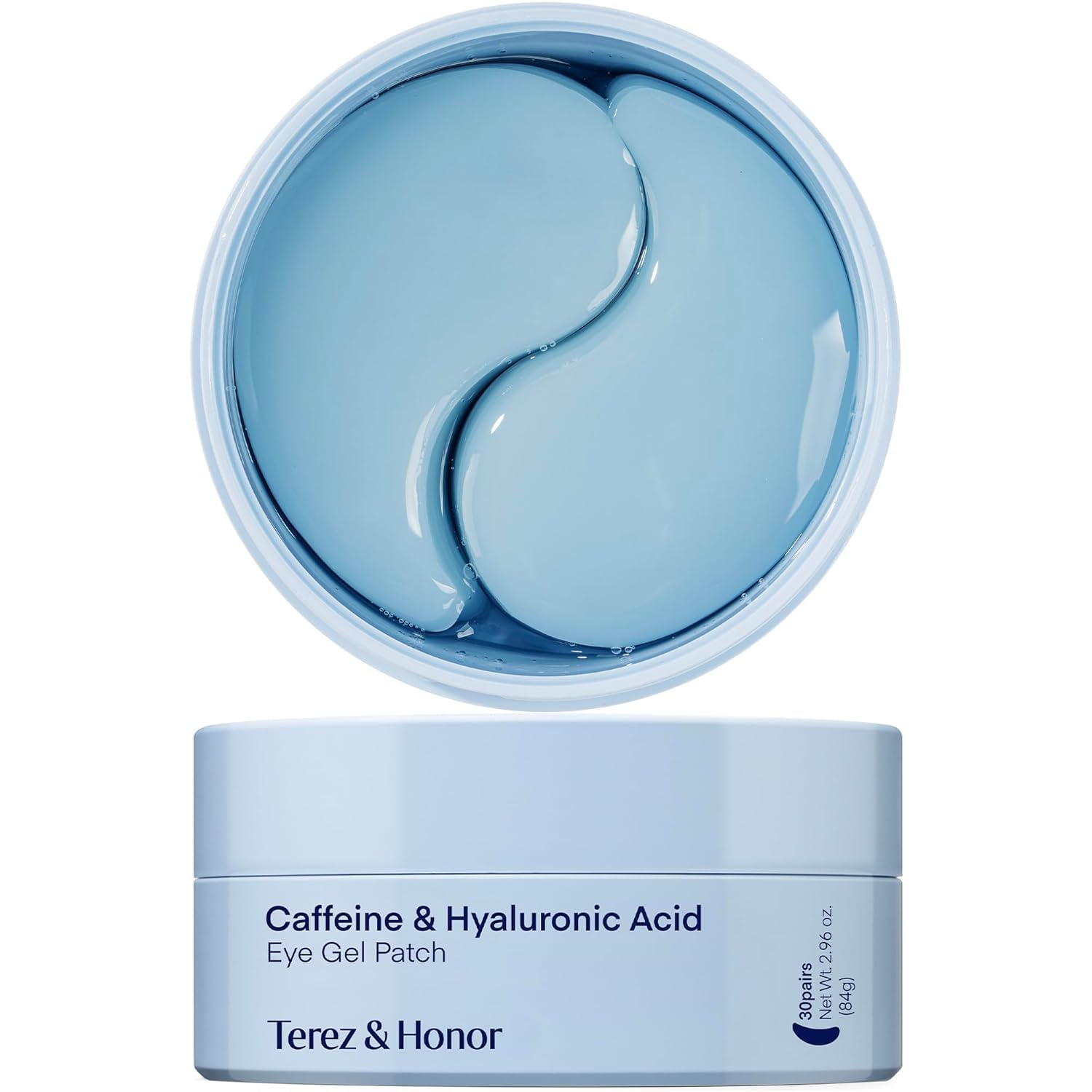 Terez & Honor Under-Eye Patches (60 Korean Hydrogel Masks, Caffeine + HA + Niacinamide)