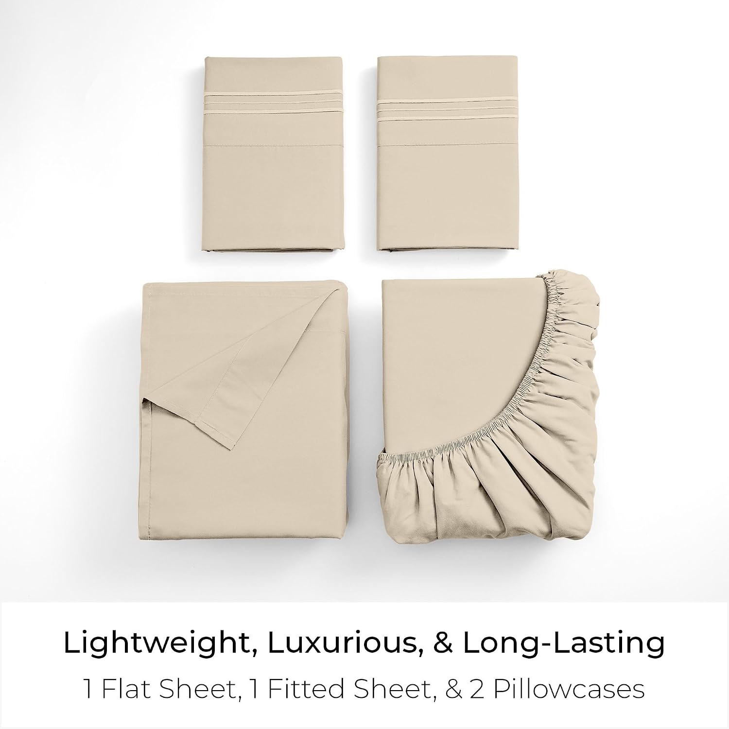 Mellanni Queen Sheets Set — 4 PC Iconic Collection