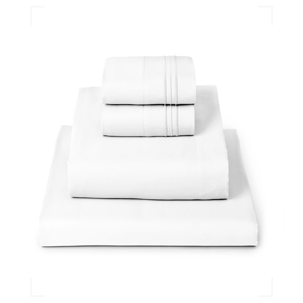 Mellanni Iconic 4-piece microfiber sheet set, folded