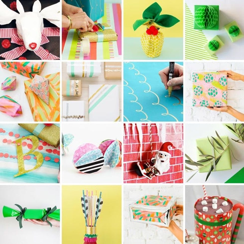 12 LastMinute Holiday Gift Wrap Hacks Brit + Co