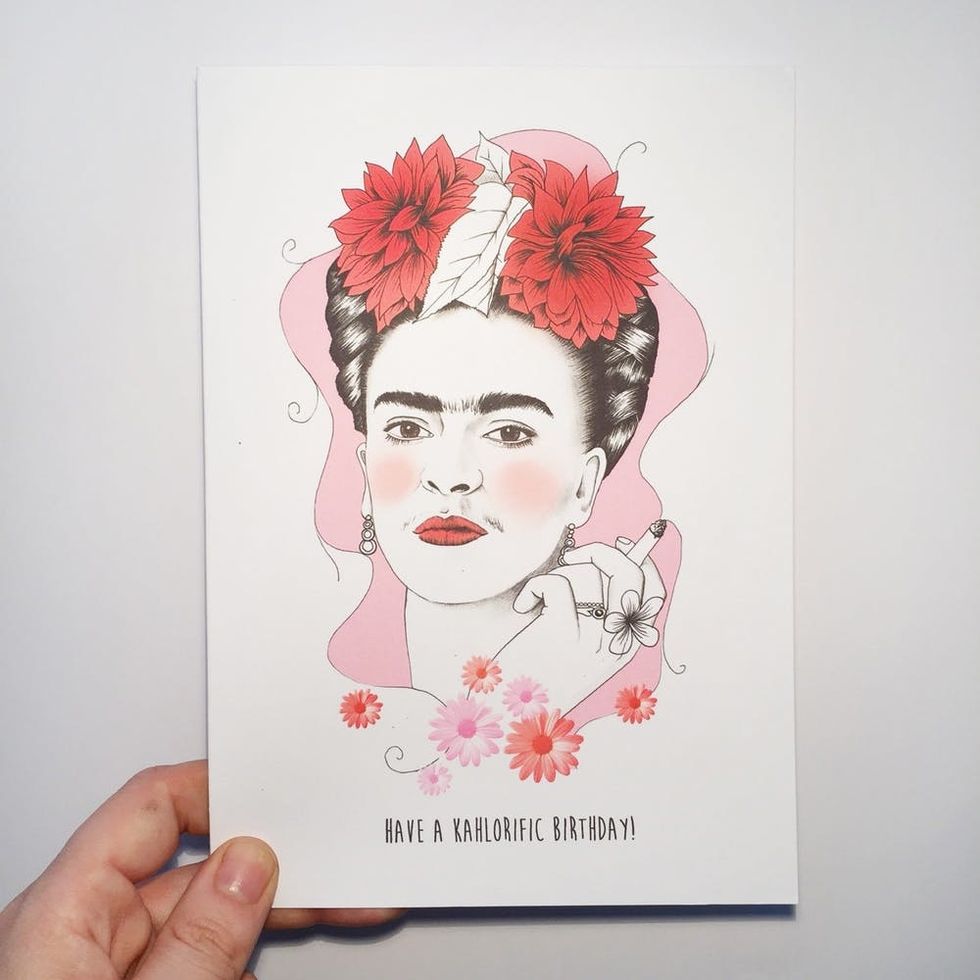 1_Sarah Illustration Kahlorific Birthday Card