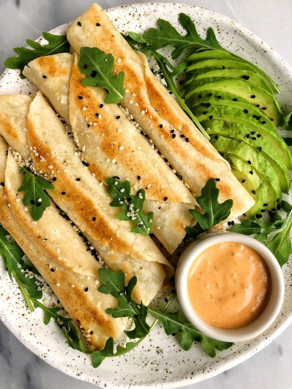 10-Minute Spicy Salmon Taquitos