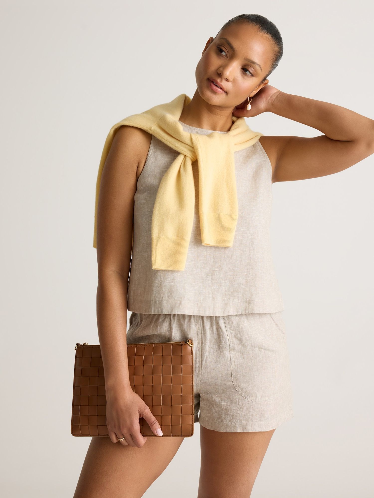 100% European Linen Shorts