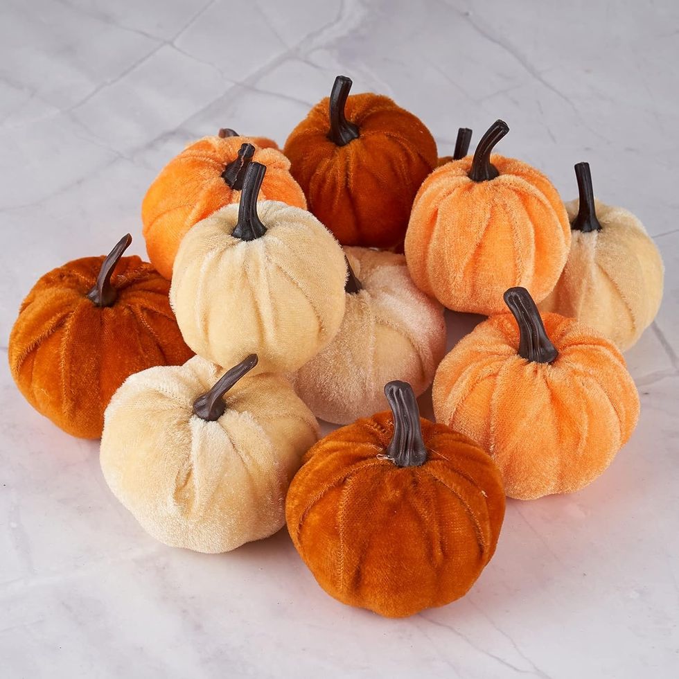 12-Pack Artificial Pumpkins