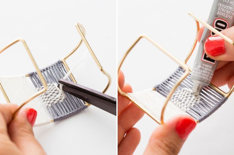 How to Make a Mini Tapestry in a Cuff Bracelet Brit + Co