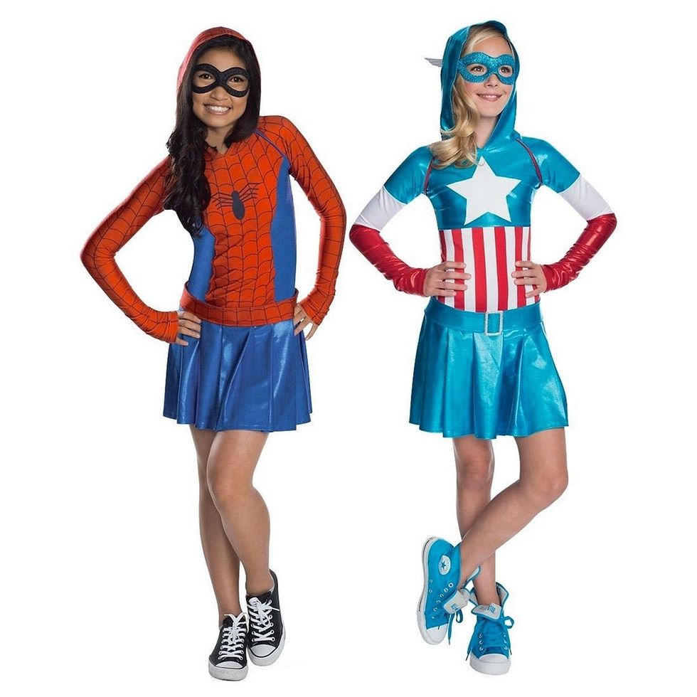 18-Spiderman-Captain-America-Juniors-Dresses