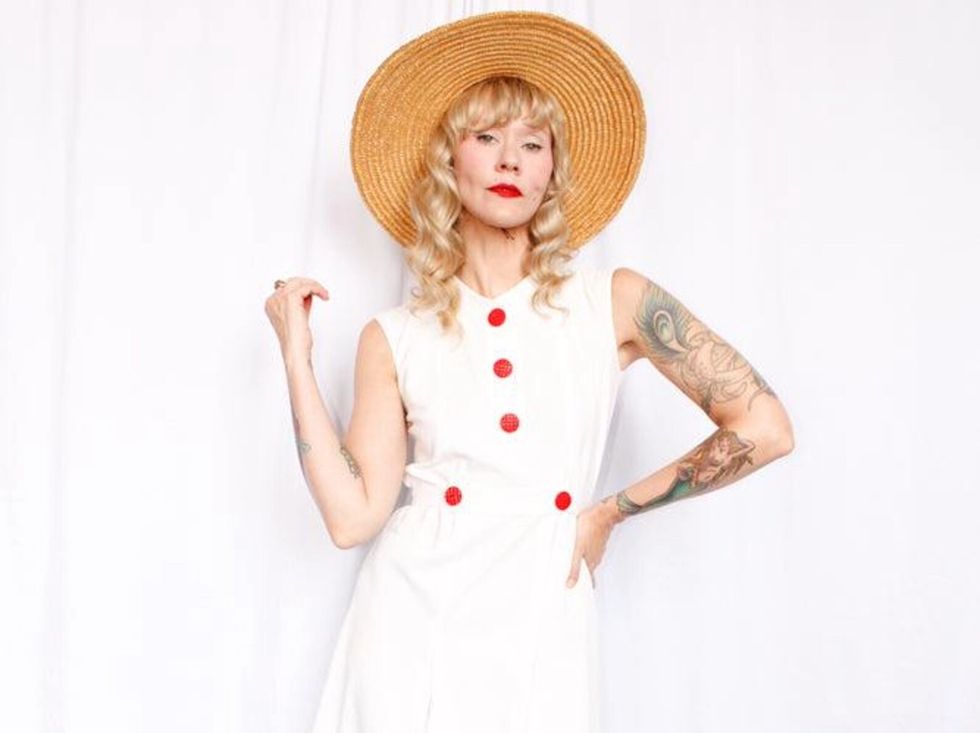1930s beach dress