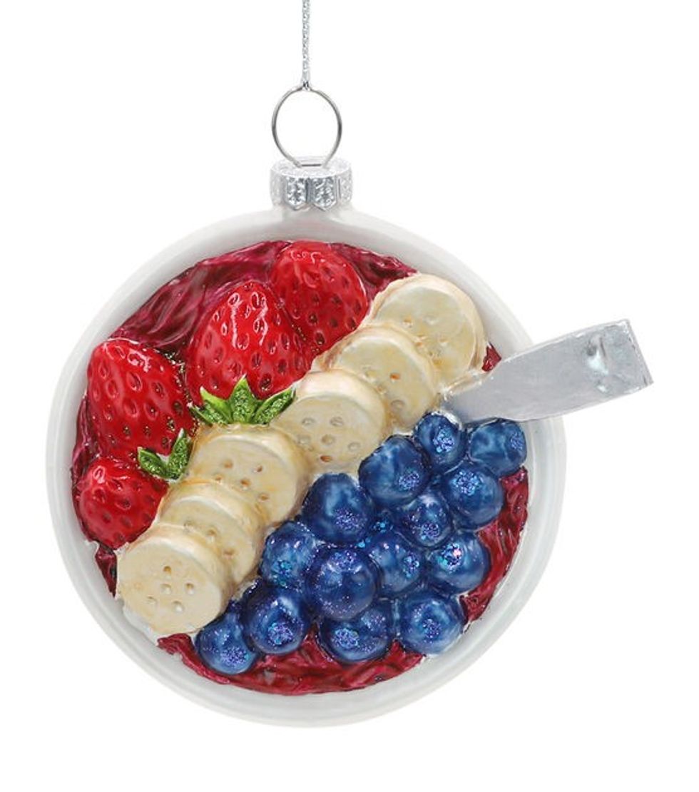 2" Christmas Acai Bowl Glass Ornament by Place & Time