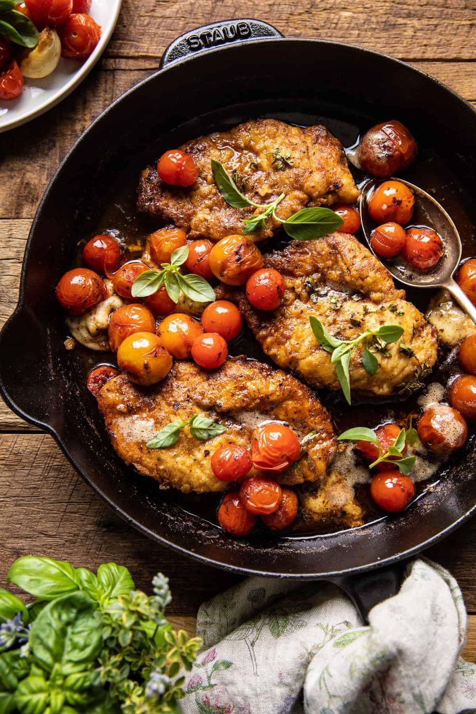 20-Minute Florentine Butter Chicken With Burst Cherry Tomatoes