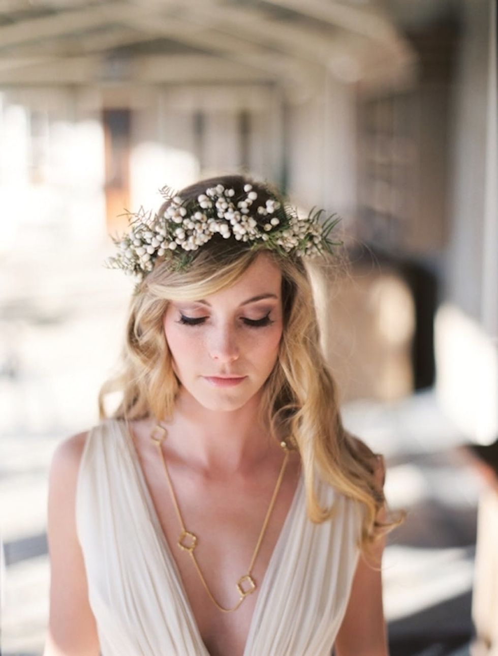 11 Beautiful Winter Flower Crowns for Your Wedding Brit + Co