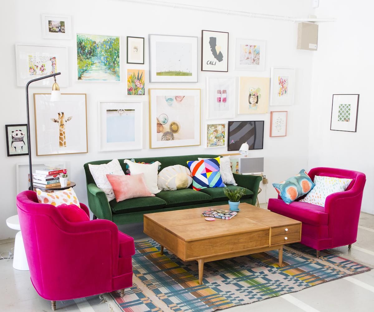 2022 fall color trends hot pink chairs