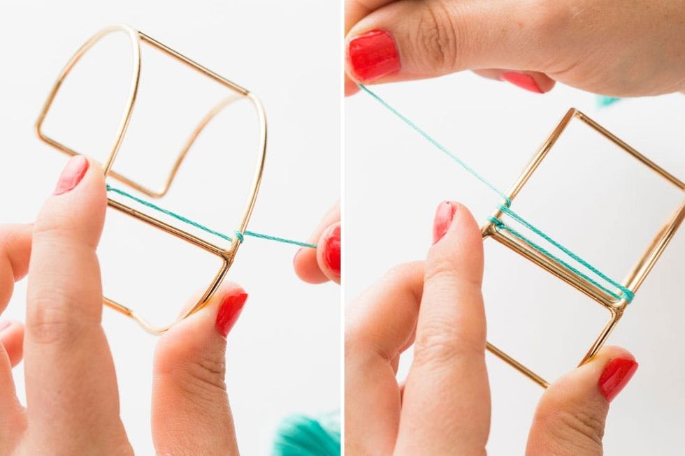 How to Make a Mini Tapestry in a Cuff Bracelet Brit + Co
