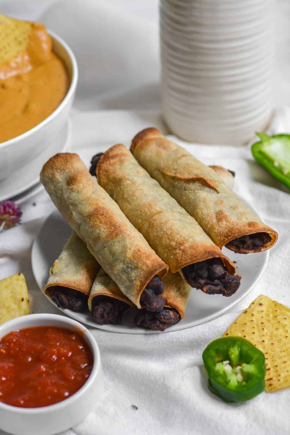 30-Minute Gluten-Free Black Bean Taquitos