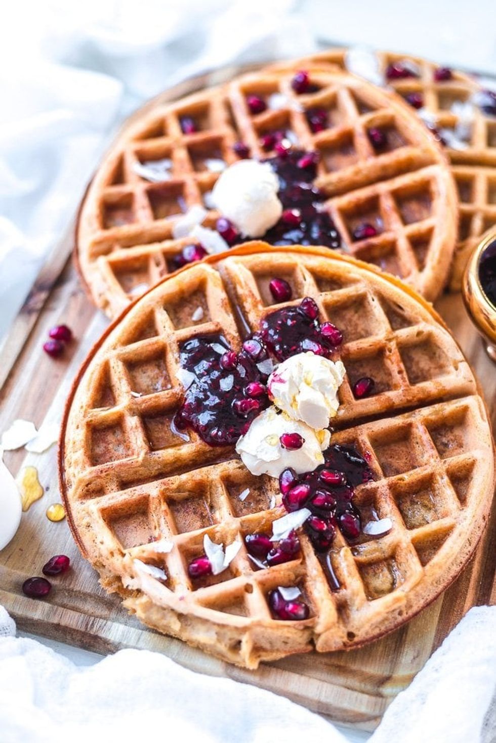30-Minute Vegan + Gluten-Free Oat Waffles