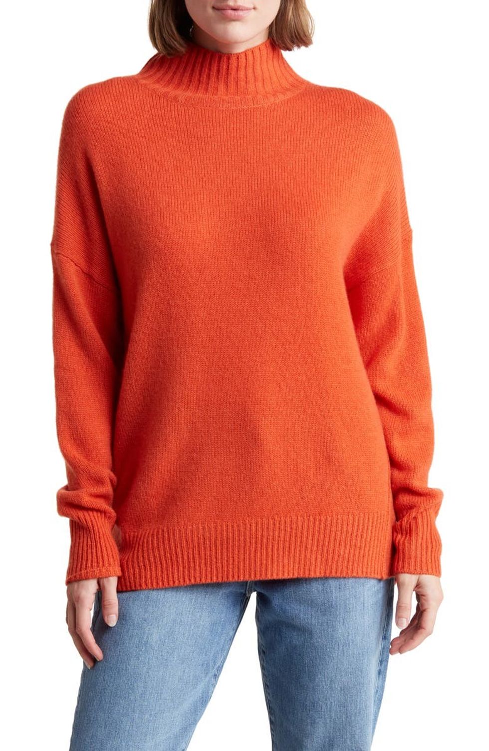 360 Cashmere Camden Mock Neck Cashmere Sweater