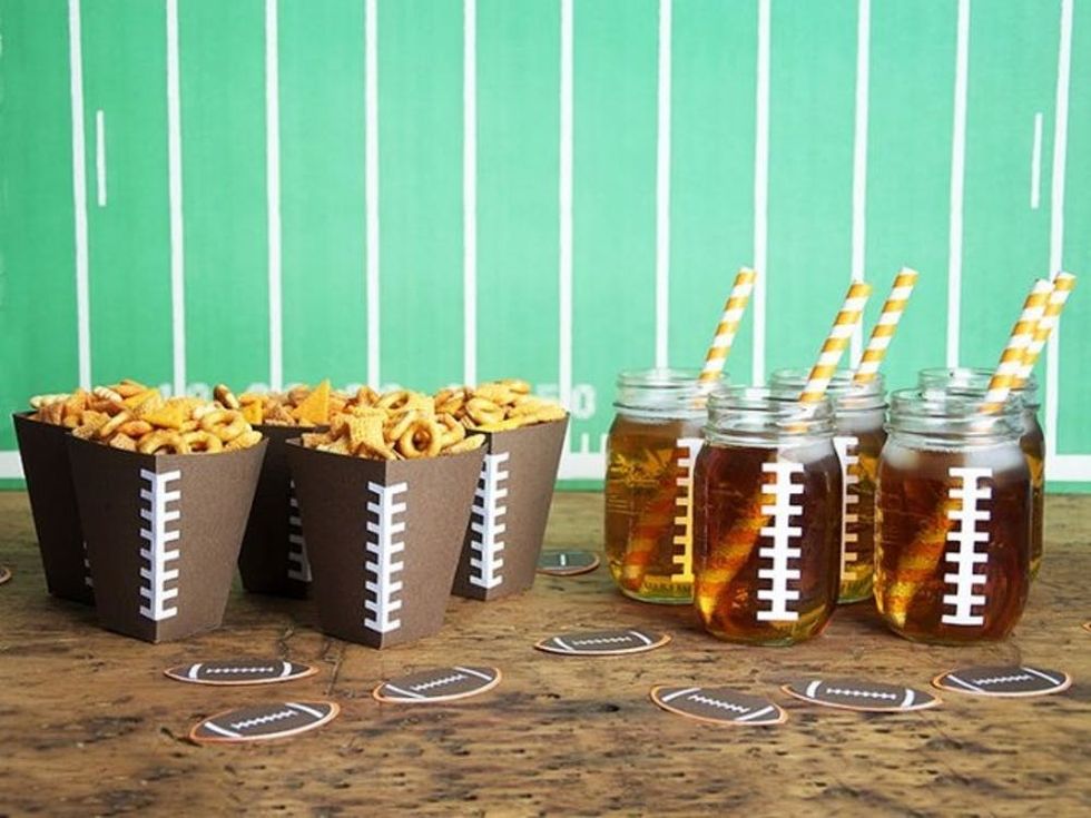 13 Modern + Colorful DIY Super Bowl Party Decorations Brit + Co