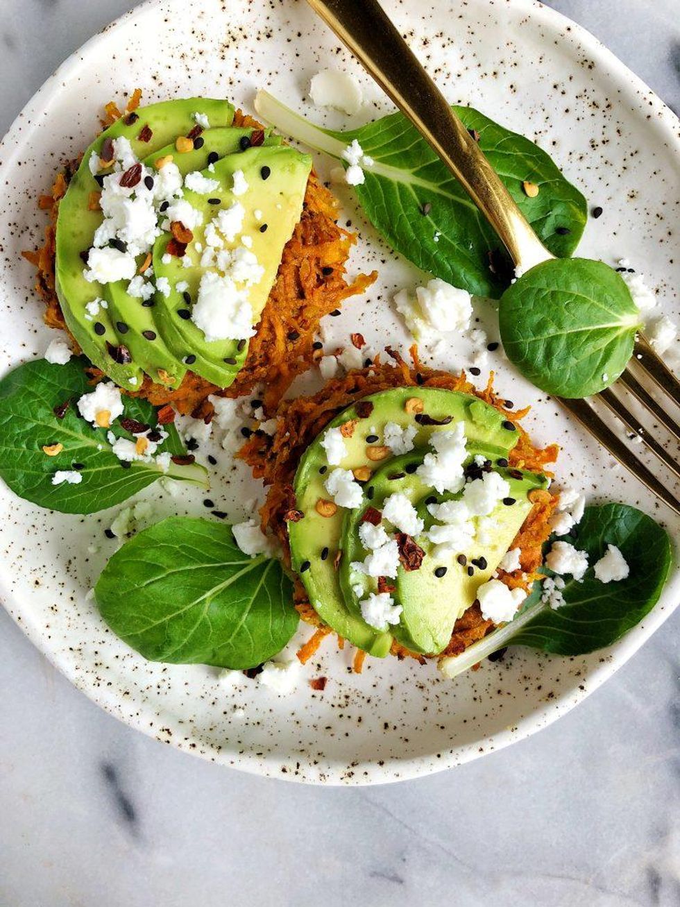 4-Ingredient Paleo Sweet Potato Hash Brown Cakes