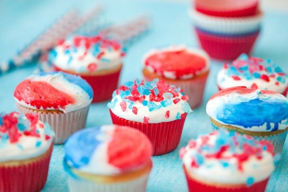 4th of July Dessert Recipes Firecracker Cupcakes