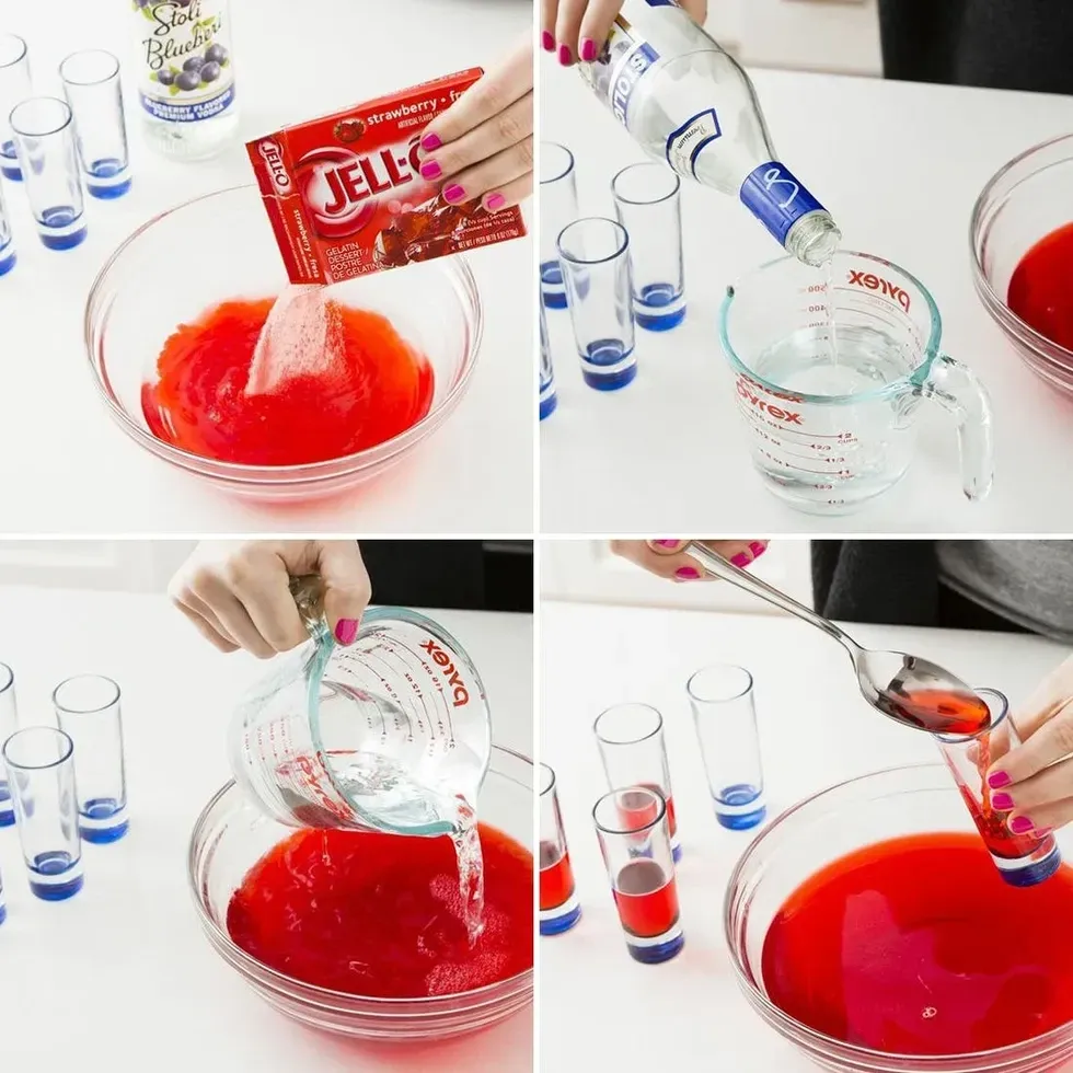 4th of july jello shots