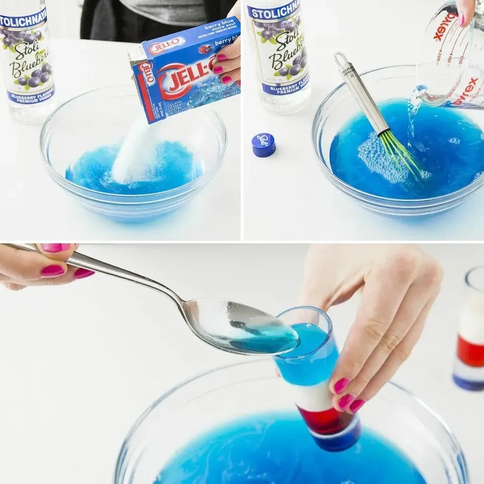 4th of july jello shots