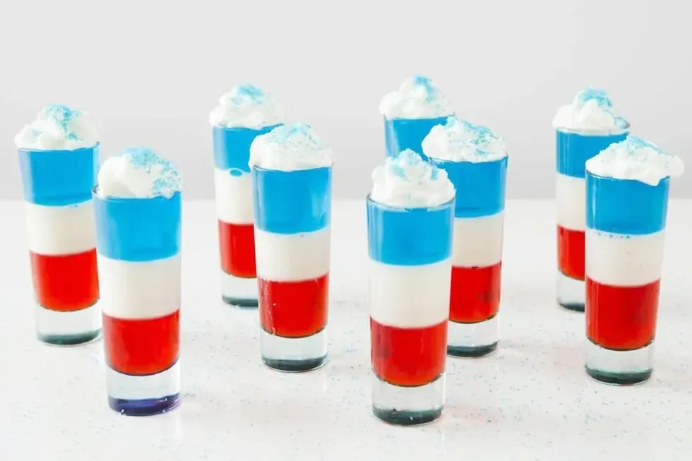 4th of july jello shots