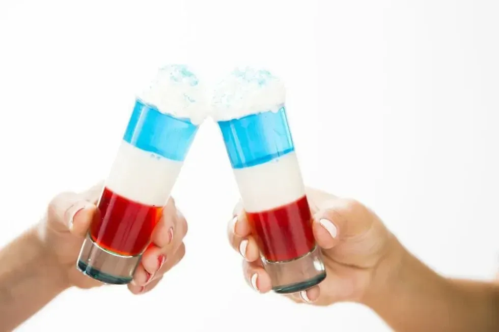 4th of july jello shots