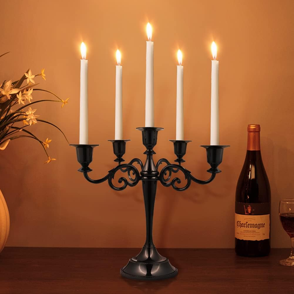 5-Candle Metal Candelabra