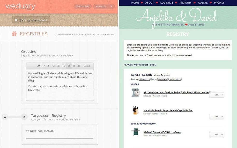 5-Target-Wedding-Registry
