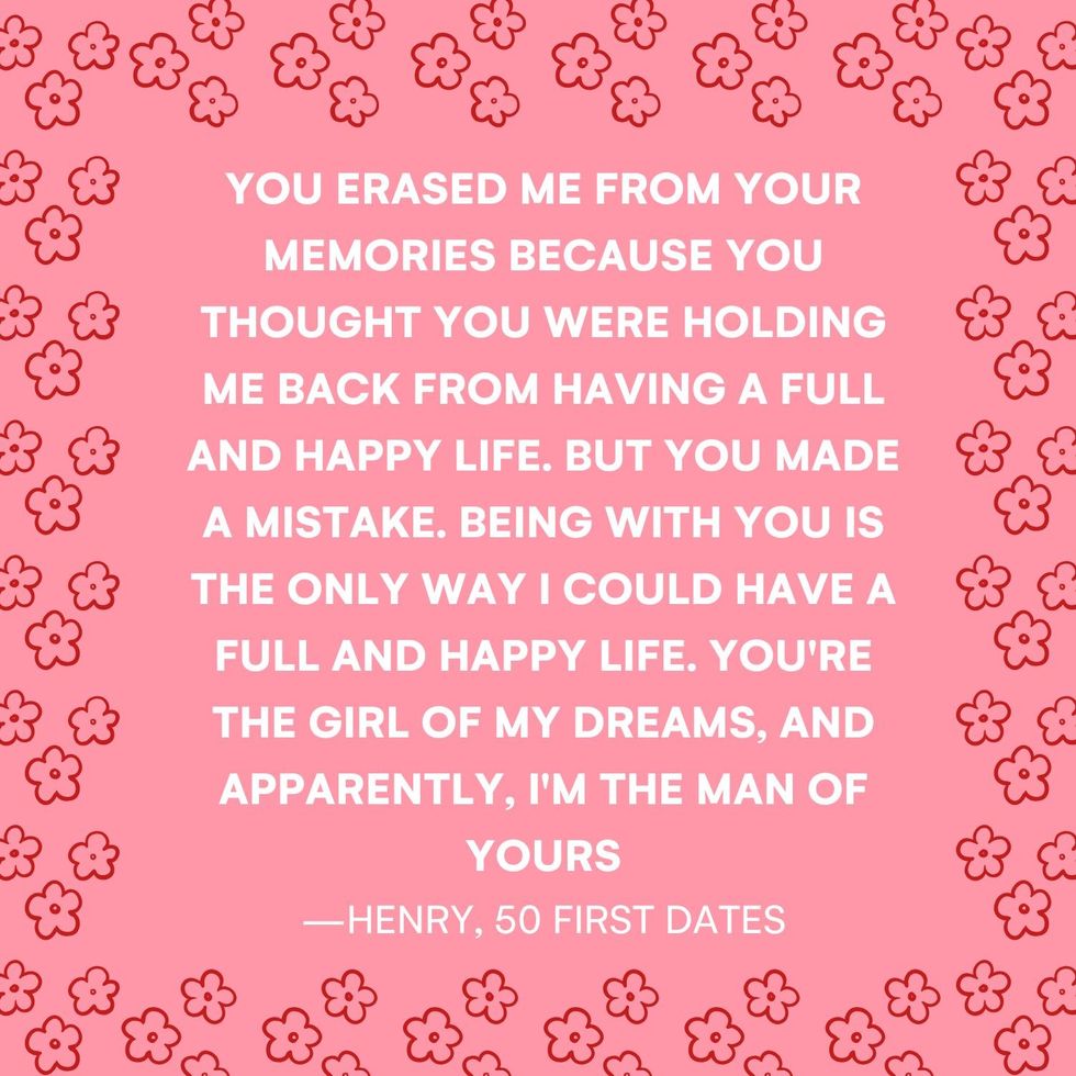 50 First Dates romantic movie quotes