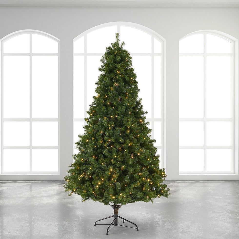7.5-Foot Norway Spruce Classic Christmas Tree with 800 Twinkling Dual LED Lights