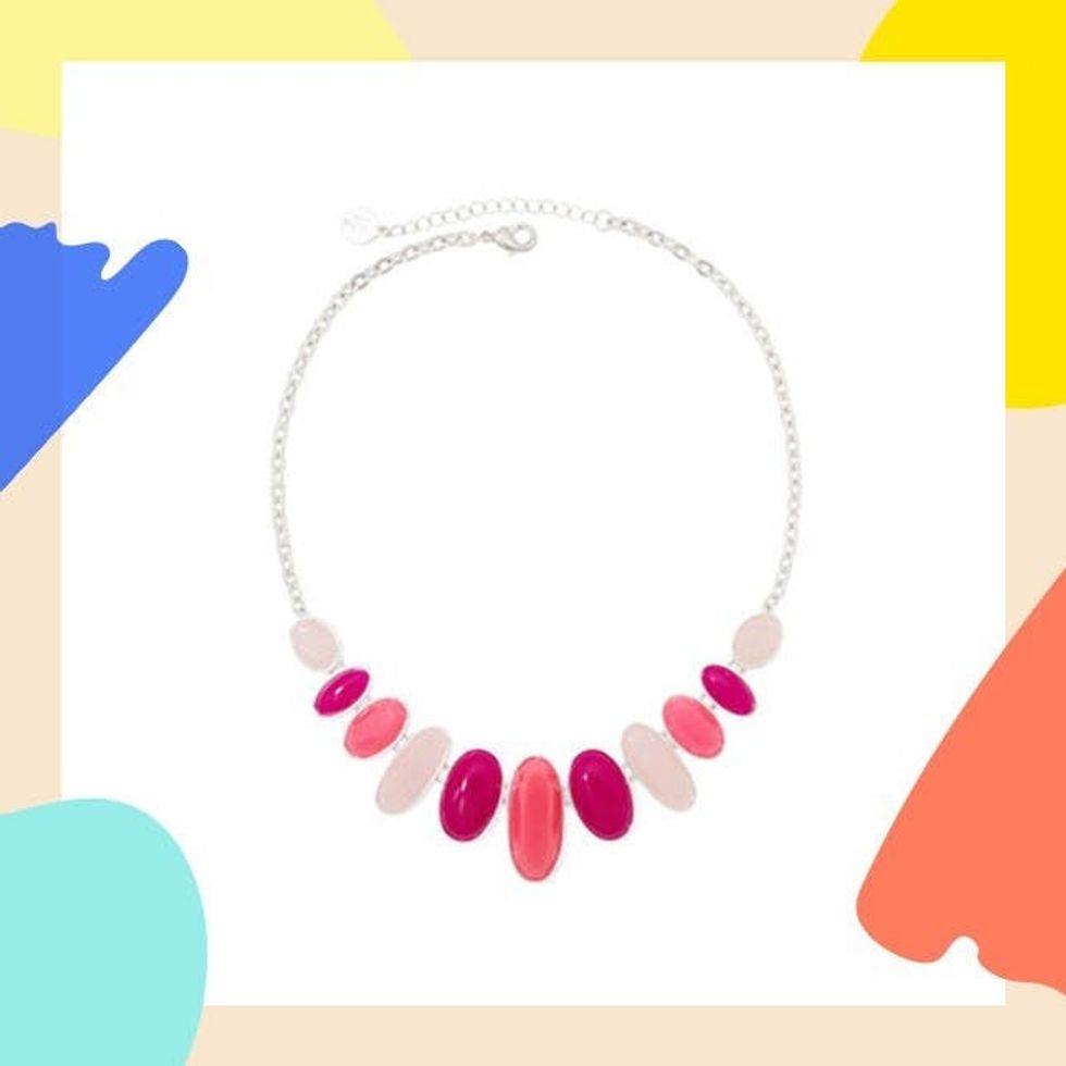 7-Liz-Claiborne-Oval-Multicolor-Stone