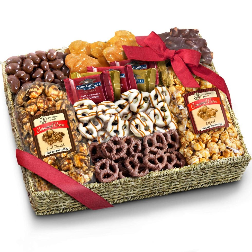A Gift Inside Chocolate, Caramel & Crunch Grand Gift Basket
