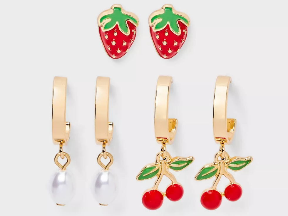 A New Day Berry Basket Earring Set