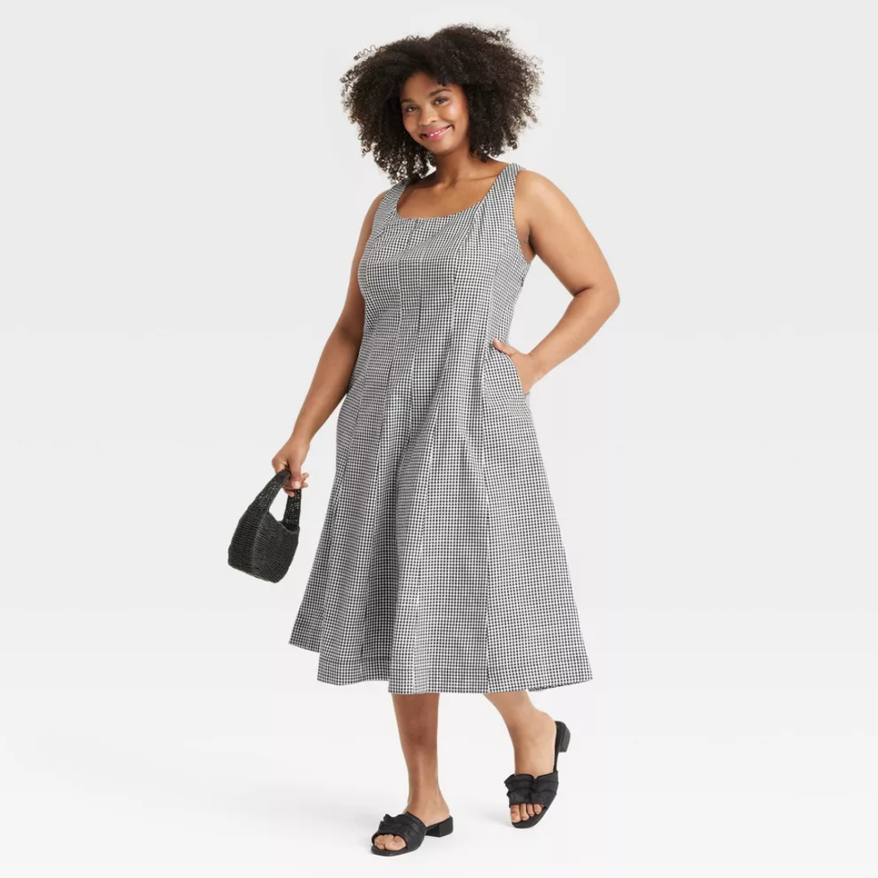 A New Day Corset Midi A-Line Dress