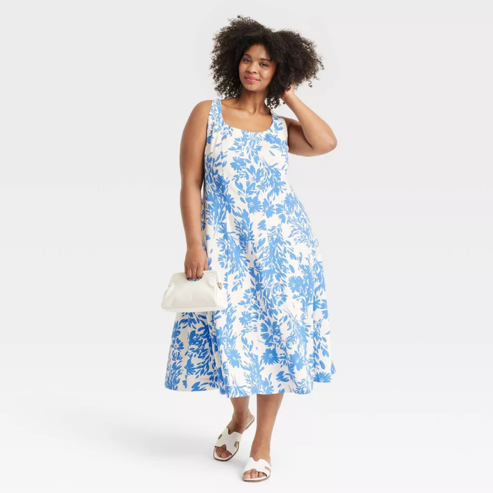 A New Day Corset Midi A-Line Dress