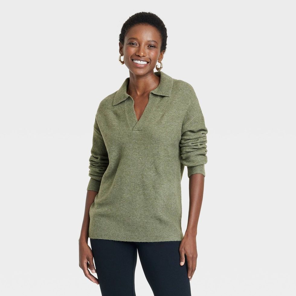 A New Day Cozy Knit Polo Collar Pullover Sweater target sweaters