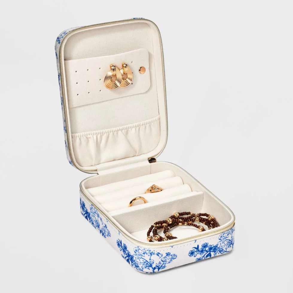 A New Day Floral Print Travel Jewelry Organizer
