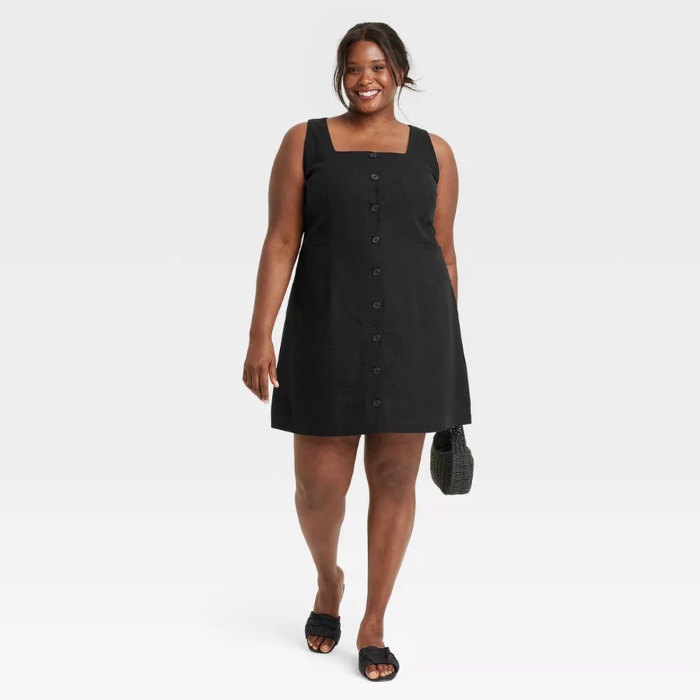 A New Day Linen Mini Vest Dress