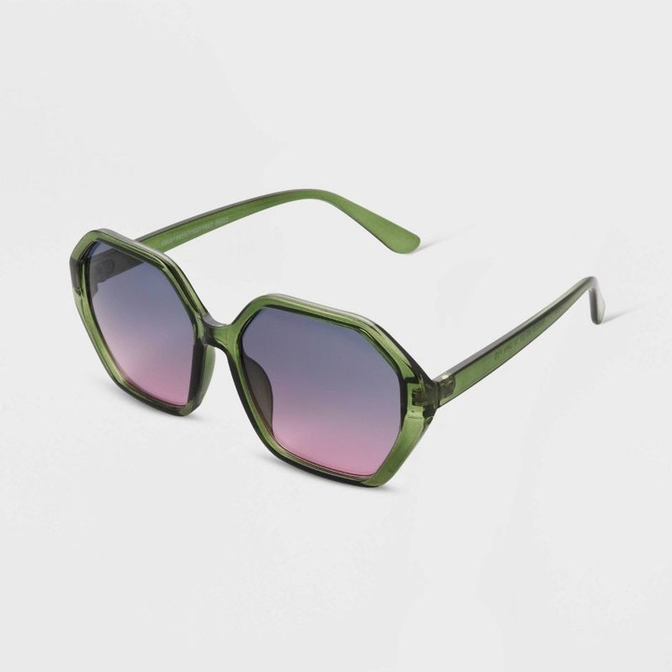 A New Day Plastic Round Sunglasses