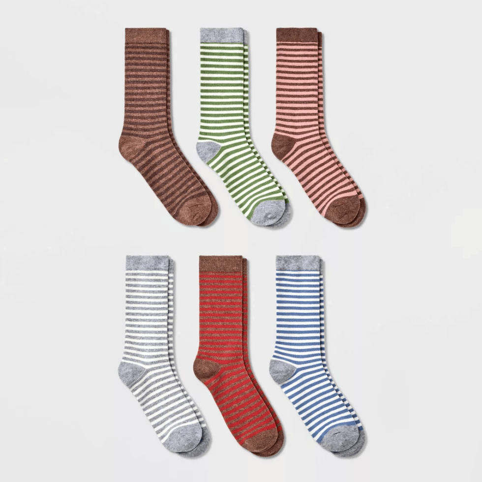 A New Day Striped Crew Socks