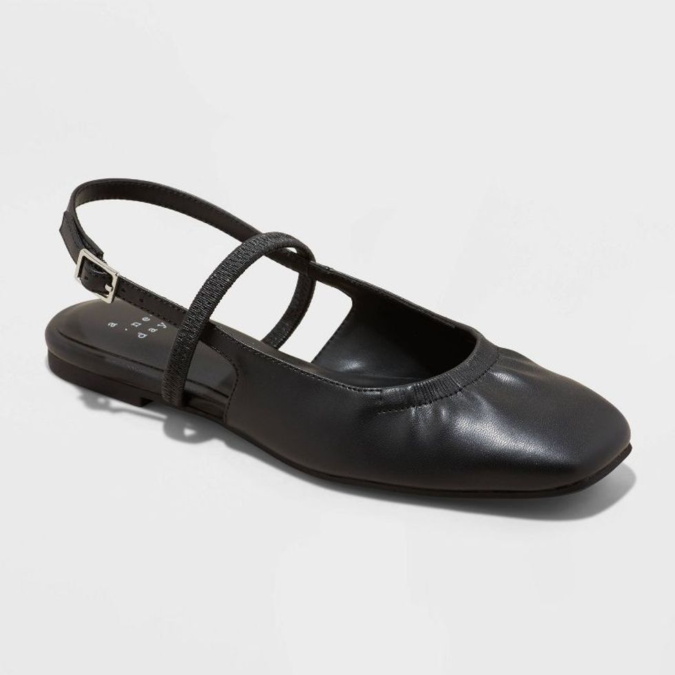 A New Day Vada Slingback Scrunch Toe Flats