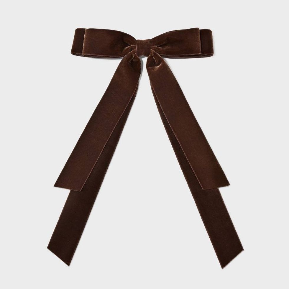 A New Day Velvet Ribbon Bow Hair Barrette