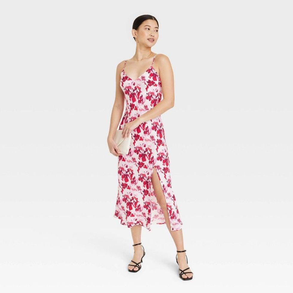 A New Day Women's Crepe Midi Slip Dress