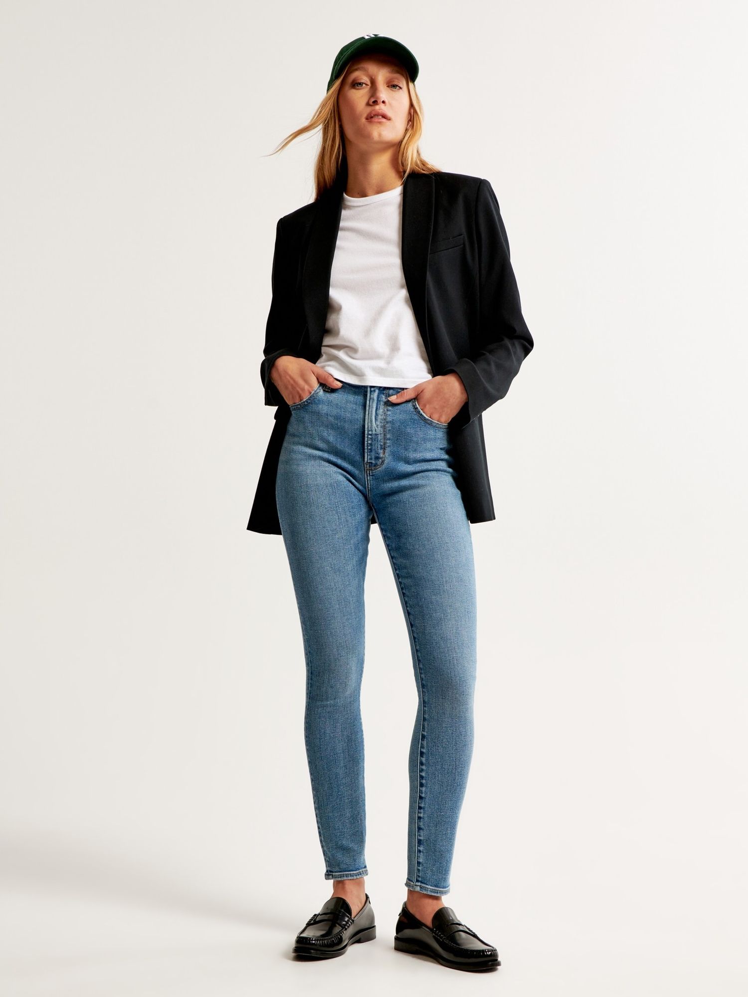 Abercrombie & Fitch High Rise Super Skinny Ankle Jeans